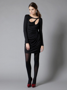 Laila Azhar Silk Cutout Long Sleeve Twist Dress Original: $398, GIlt: $139