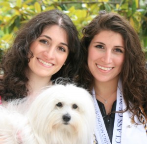 Emily and Victoria Riess with Sophie Coton