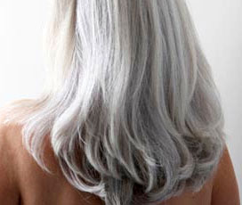 Beautiful gray hair