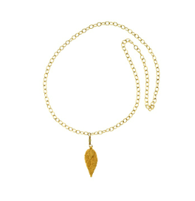 Gold Foglio Necklace from Adesso