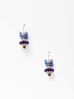 Miguel Ases Blue and Gold Cluster Earrings, from Gilt.com