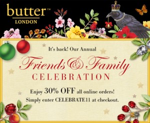 butterLondon Cyber Monday Sale Flyer