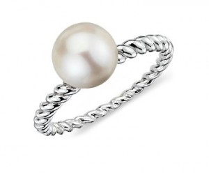 Pearl Stack Ring from Blue Nile