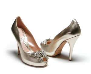 Aruna Seth Gold Farfalla Heels