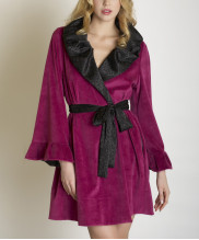 Velour and Satin Robe from Betsey Johnson Intimates, $89.