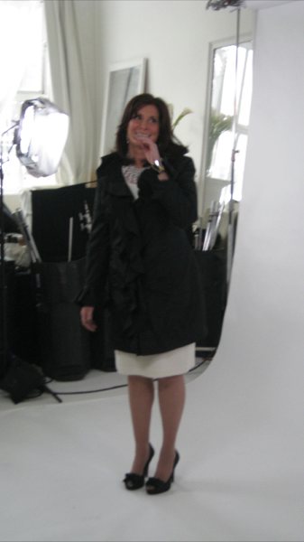 Melody Lesser at QVC Shoot for Vogue Magazine