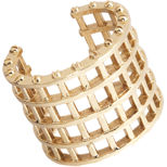 Jennifer Fisher Grate Brass Cuff, available at Barney's, 