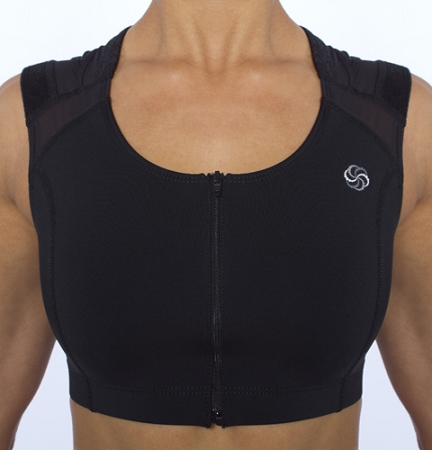 Zipper Empower PostureCue™ Sports Bra, $100.; Photo Credit: IntelliSkin