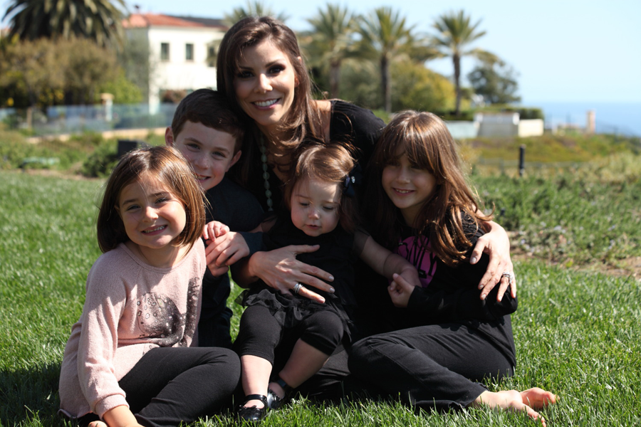 Heather Dubrow with her children