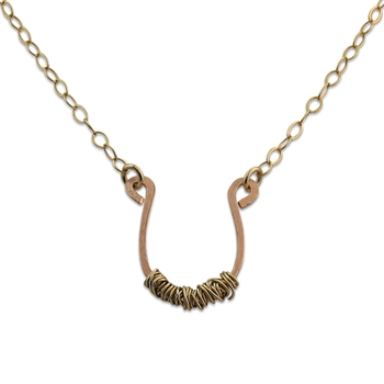 Isabelle Grace Horseshoe Necklace