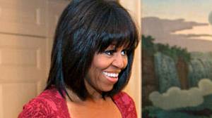 Michelle Obama Bangs!