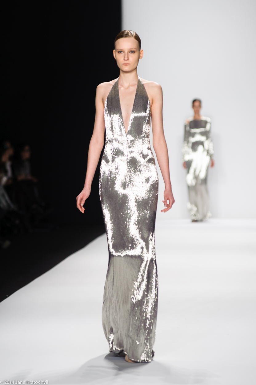 michael kors gowns silver