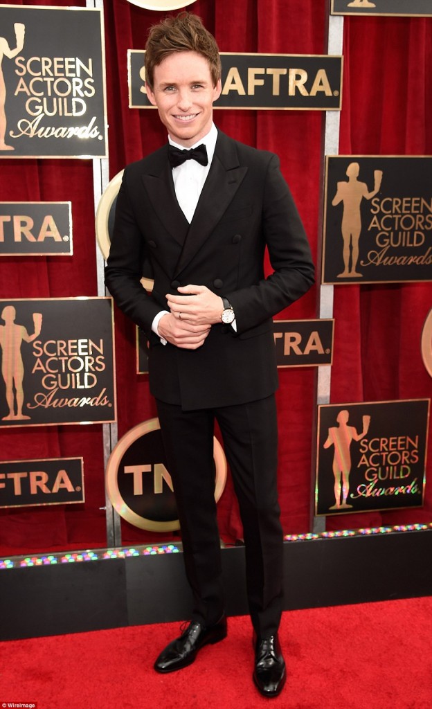 Eddie Redmayne at the 2015 SAG Awards